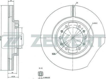 Zekkert BS-5134 - Disque de frein cwaw.fr