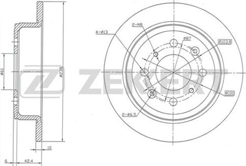 Zekkert BS-5131 - Disque de frein cwaw.fr