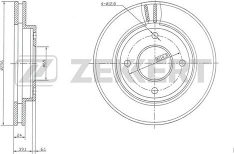 Zekkert BS-5133 - Disque de frein cwaw.fr