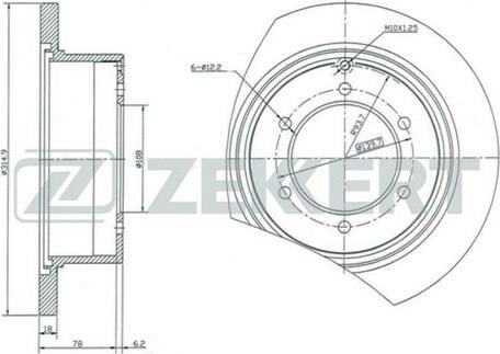 Zekkert BS-5137 - Disque de frein cwaw.fr