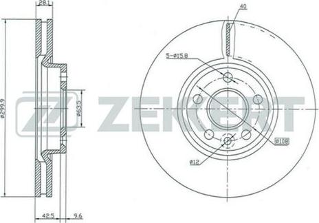 Zekkert BS-5125 - Disque de frein cwaw.fr