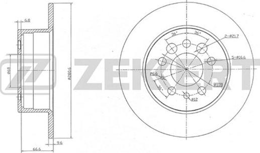 Zekkert BS-5120 - Disque de frein cwaw.fr