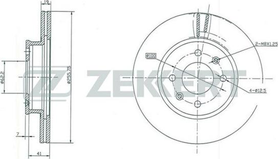 Zekkert BS-5390 - Disque de frein cwaw.fr