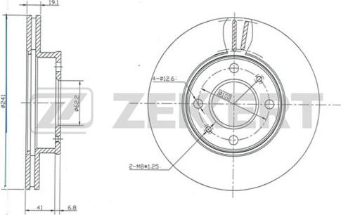 Zekkert BS-5391 - Disque de frein cwaw.fr