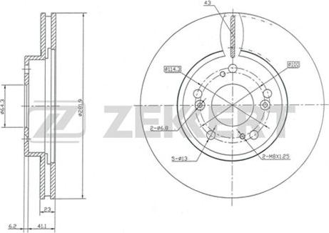 Zekkert BS-5366 - Disque de frein cwaw.fr