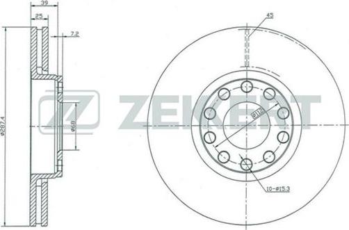 Zekkert BS-5360 - Disque de frein cwaw.fr