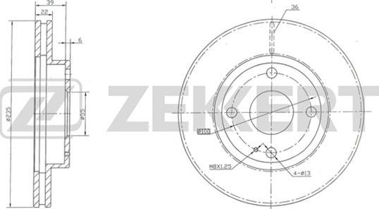 Zekkert BS-5306 - Disque de frein cwaw.fr