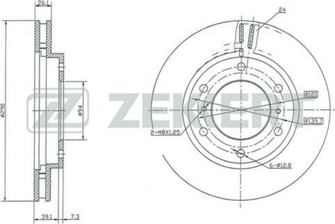 Zekkert BS-5319 - Disque de frein cwaw.fr