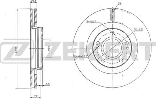 Zekkert BS-5327 - Disque de frein cwaw.fr