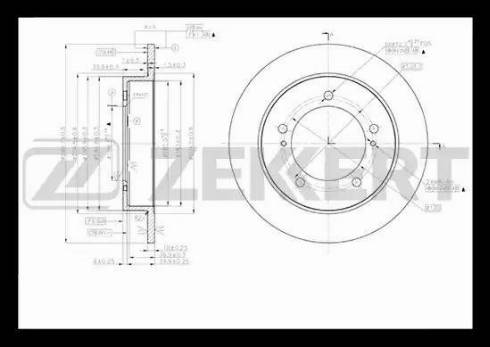 Zekkert BS-5375 - Disque de frein cwaw.fr