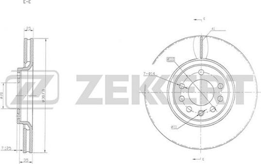 Zekkert BS-5294 - Disque de frein cwaw.fr