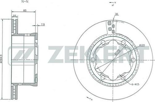 Zekkert BS-5290 - Disque de frein cwaw.fr