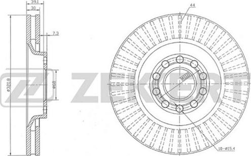 Zekkert BS-5245 - Disque de frein cwaw.fr