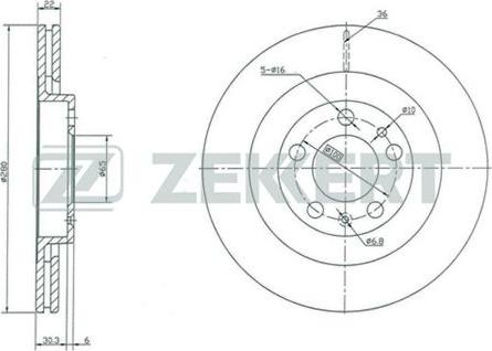 Zekkert BS-5251 - Disque de frein cwaw.fr