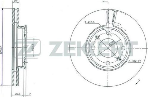 Zekkert BS-5261 - Disque de frein cwaw.fr