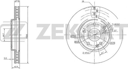 Zekkert BS-5201 - Disque de frein cwaw.fr