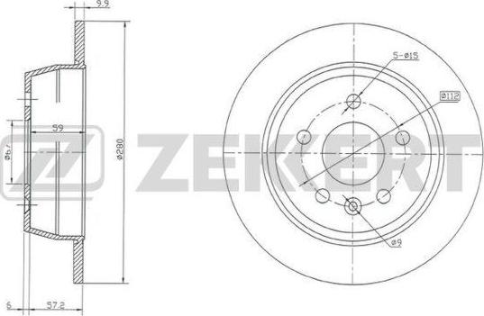 Zekkert BS-5239 - Disque de frein cwaw.fr