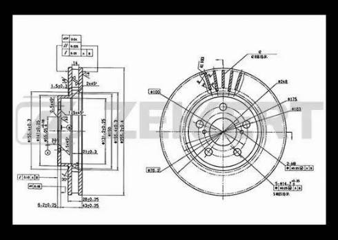 Zekkert BS-5740 - Disque de frein cwaw.fr