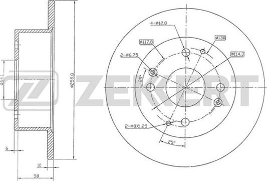 Zekkert BS-5762 - Disque de frein cwaw.fr