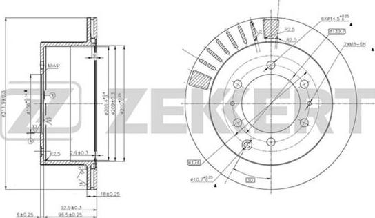 Zekkert BS-5730 - Disque de frein cwaw.fr