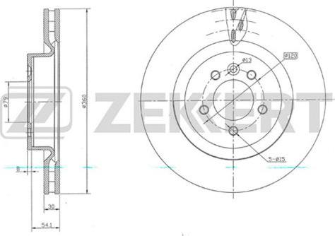 Zekkert BS-5721 - Disque de frein cwaw.fr