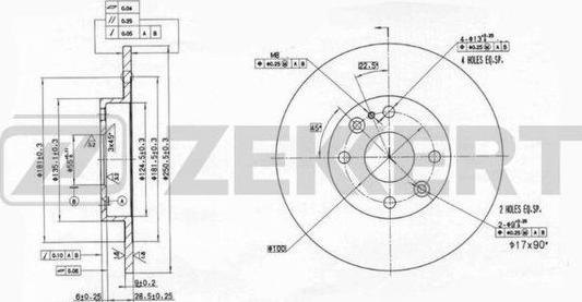 Zekkert BS-6060 - Disque de frein cwaw.fr