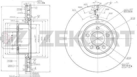 Zekkert BS-6002 - Disque de frein cwaw.fr