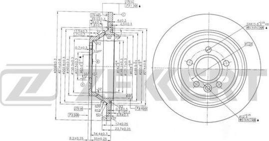 Zekkert BS-6143 - Disque de frein cwaw.fr