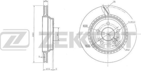 Zekkert BS-6126 - Disque de frein cwaw.fr