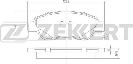 Zekkert BS-1939 - Kit de plaquettes de frein, frein à disque cwaw.fr