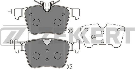 Zekkert BS-1420 - Kit de plaquettes de frein, frein à disque cwaw.fr