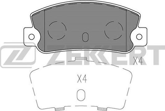 Zekkert BS-1519 - Kit de plaquettes de frein, frein à disque cwaw.fr