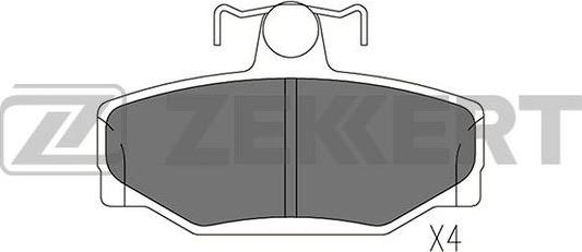 Zekkert BS-1579 - Kit de plaquettes de frein, frein à disque cwaw.fr