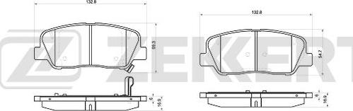 Zekkert BS-1046 - Kit de plaquettes de frein, frein à disque cwaw.fr