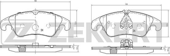 Zekkert BS-1878 - Kit de plaquettes de frein, frein à disque cwaw.fr