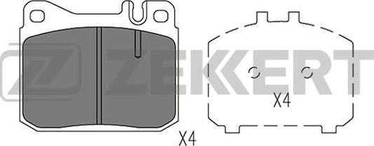 Zekkert BS-1396 - Kit de plaquettes de frein, frein à disque cwaw.fr