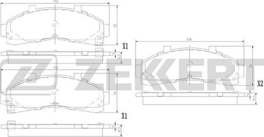 Zekkert BS-1393 - Kit de plaquettes de frein, frein à disque cwaw.fr