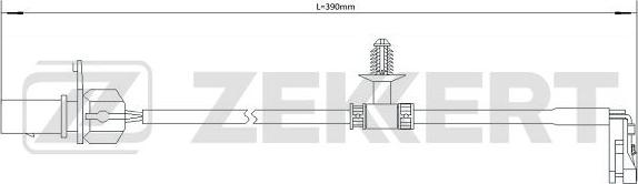 Zekkert BS-8096 - Contact d'avertissement, usure des plaquettes de frein cwaw.fr