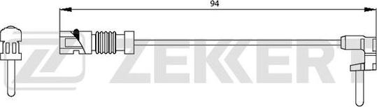 Zekkert BS-8003 - Contact d'avertissement, usure des plaquettes de frein cwaw.fr