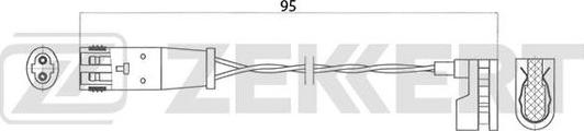 Zekkert BS-8013 - Contact d'avertissement, usure des plaquettes de frein cwaw.fr