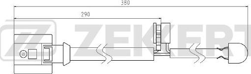 Zekkert BS-8085 - Contact d'avertissement, usure des plaquettes de frein cwaw.fr