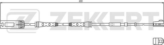 Zekkert BS-8034 - Contact d'avertissement, usure des plaquettes de frein cwaw.fr