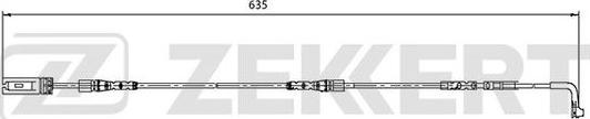 Zekkert BS-8033 - Contact d'avertissement, usure des plaquettes de frein cwaw.fr