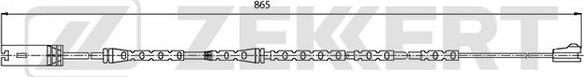 Zekkert BS-8029 - Contact d'avertissement, usure des plaquettes de frein cwaw.fr