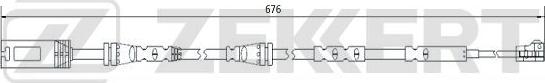 Zekkert BS-8075 - Contact d'avertissement, usure des plaquettes de frein cwaw.fr