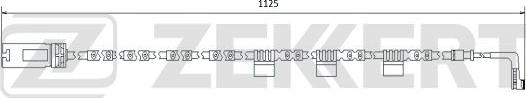 Zekkert BS-8072 - Contact d'avertissement, usure des plaquettes de frein cwaw.fr