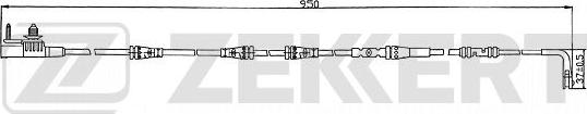 Zekkert BS-8109 - Contact d'avertissement, usure des plaquettes de frein cwaw.fr