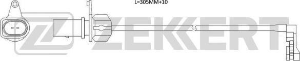 Zekkert BS-8124 - Contact d'avertissement, usure des plaquettes de frein cwaw.fr