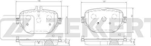 Zekkert BS-3067 - Kit de plaquettes de frein, frein à disque cwaw.fr