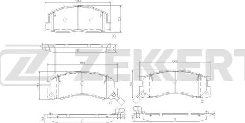 Zekkert BS-3024 - Kit de plaquettes de frein, frein à disque cwaw.fr